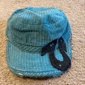 True Religion Blue Corduroy Hat NWT